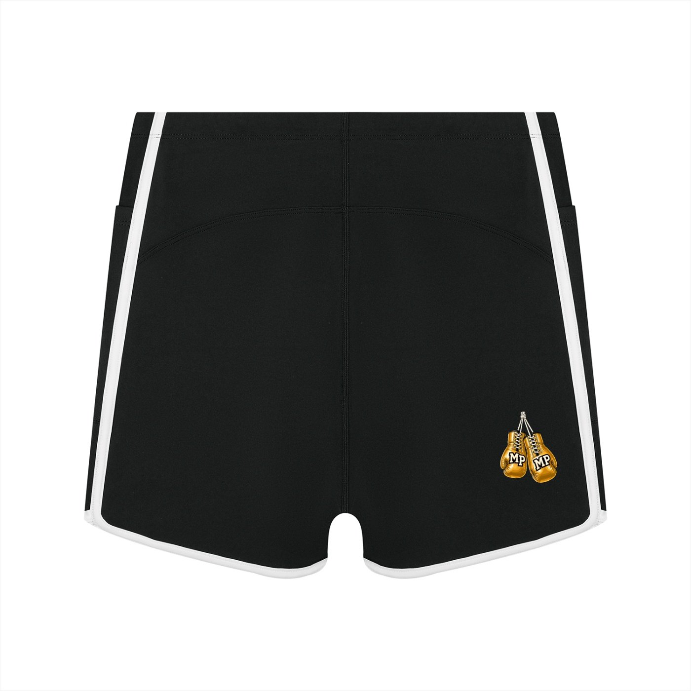 Women's High Rise Color Block Yoga Shorts - Image 2