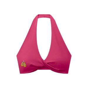 Women's Pleated Halter Sports Bra