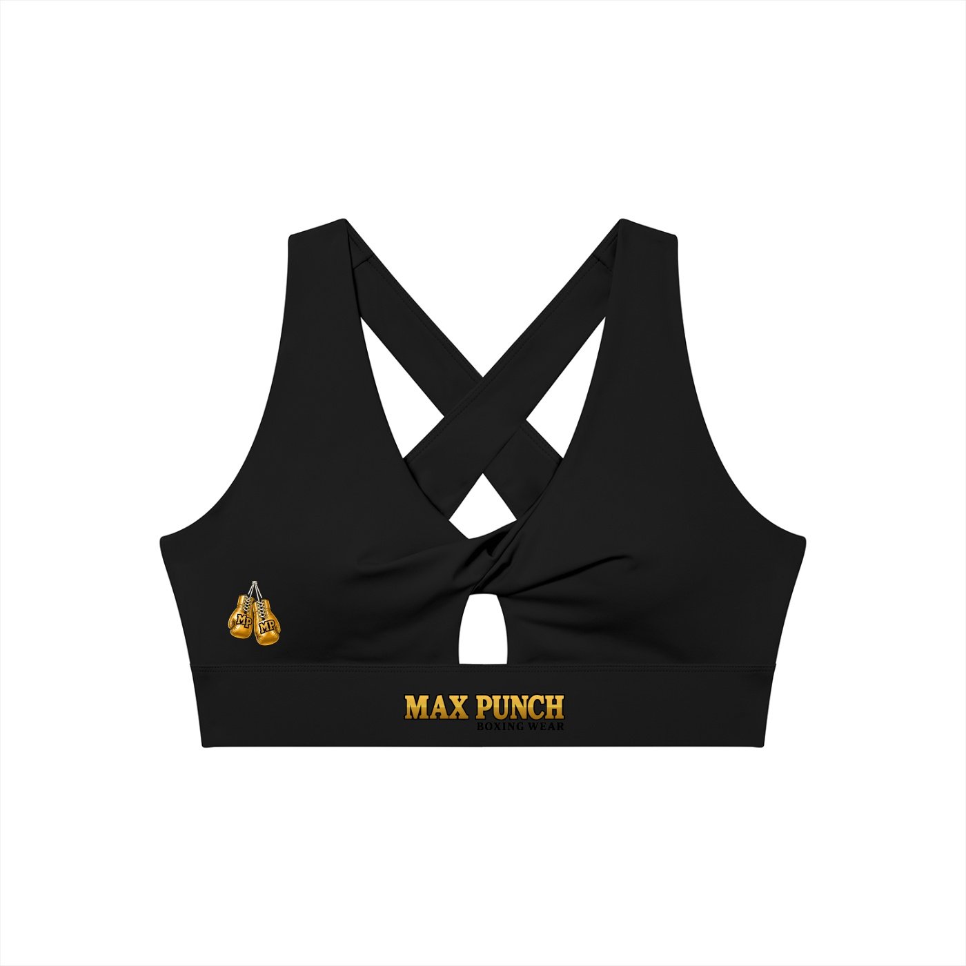 Women's Twist Front V-Neck Sports Bra