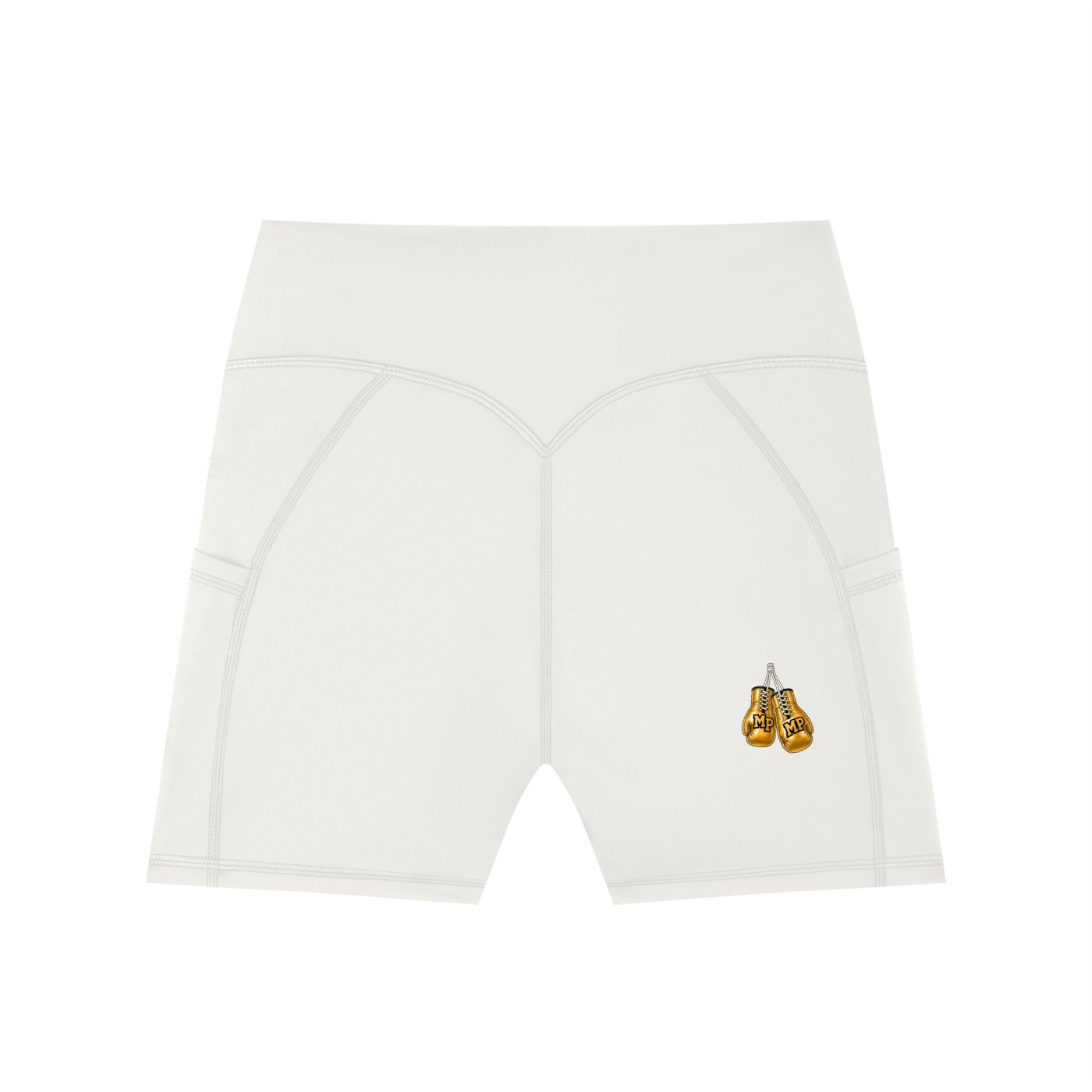 Women's High-Waisted Pocket Biker Shorts - Image 2