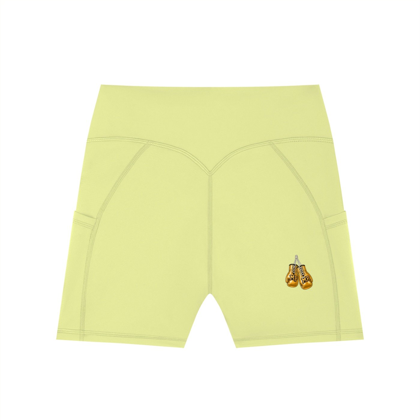 Women's High-Waisted Pocket Biker Shorts - Image 4