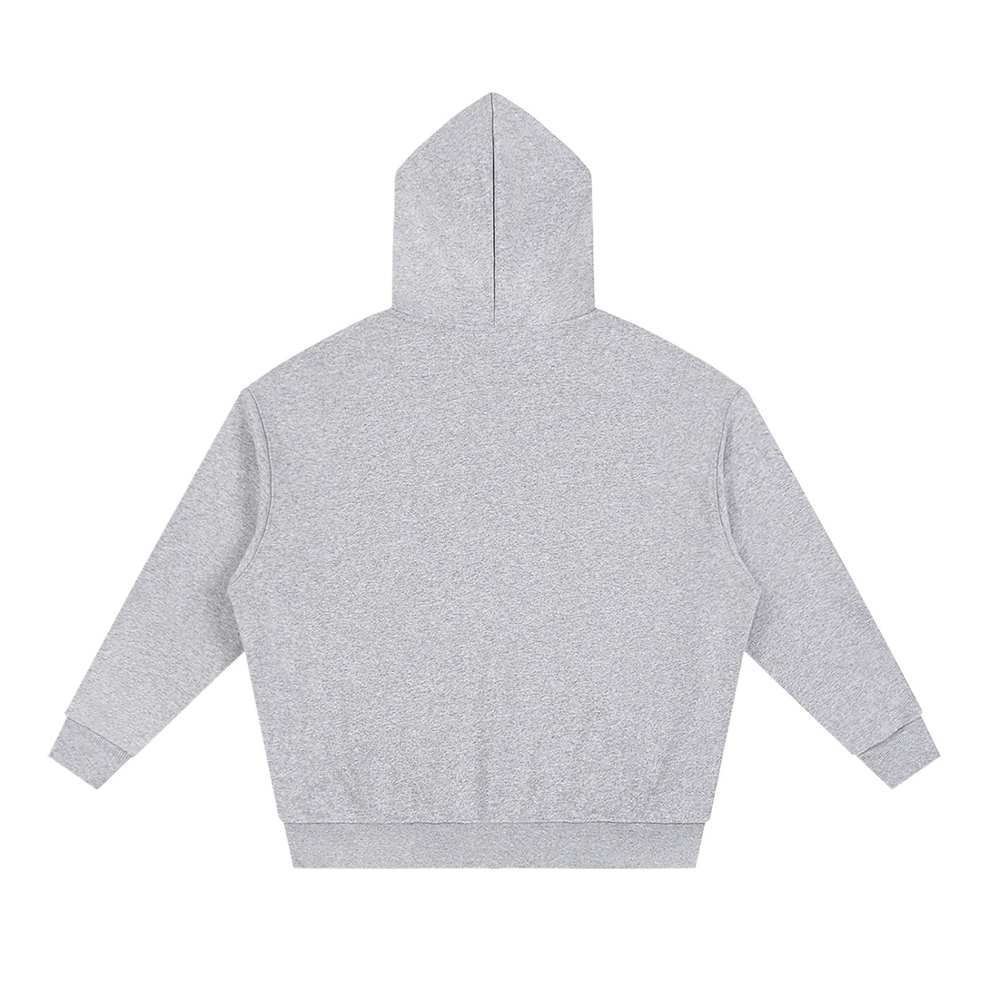 Unisex Loose Solid Full Zip Hoodie - Image 4