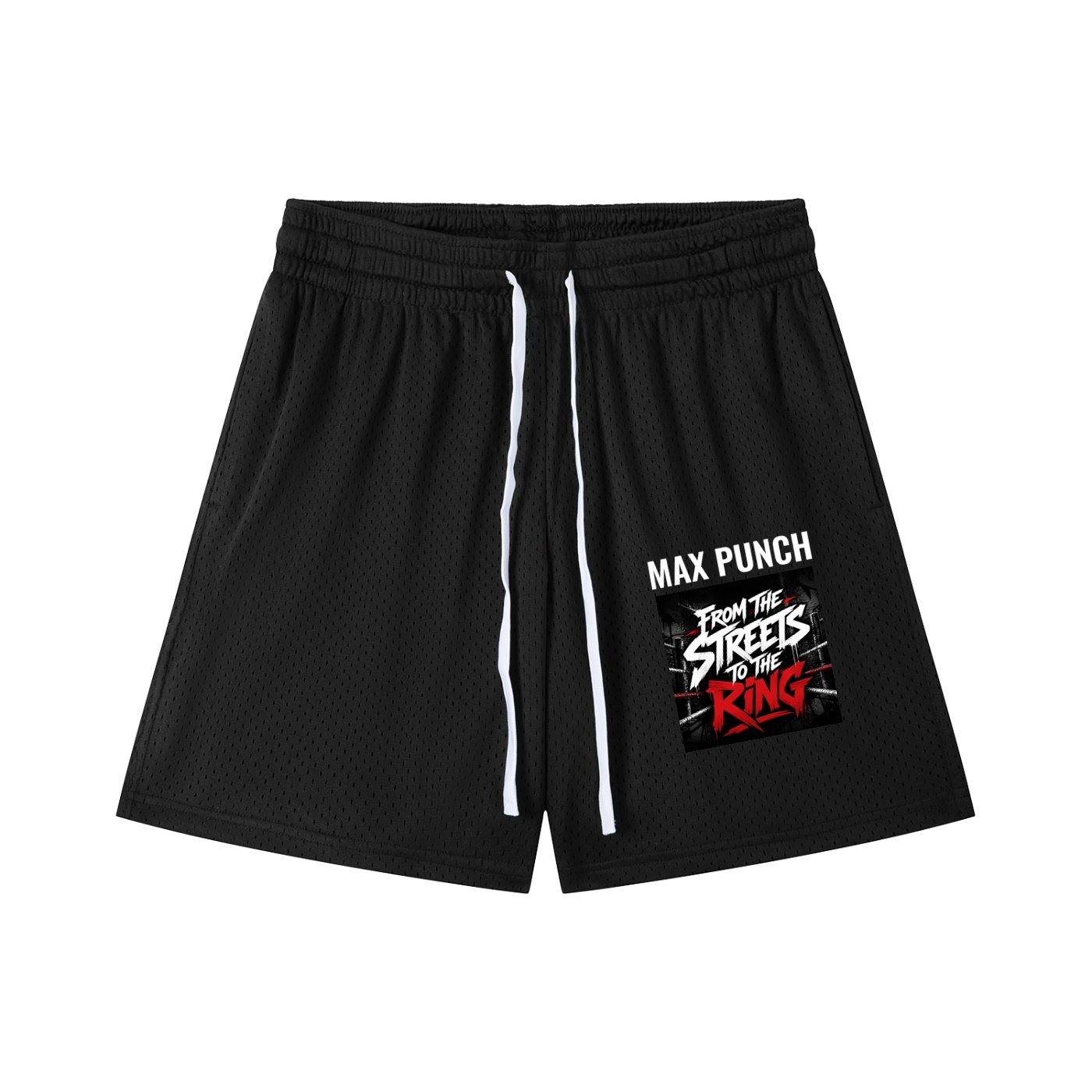 Mesh Drawstring Shorts