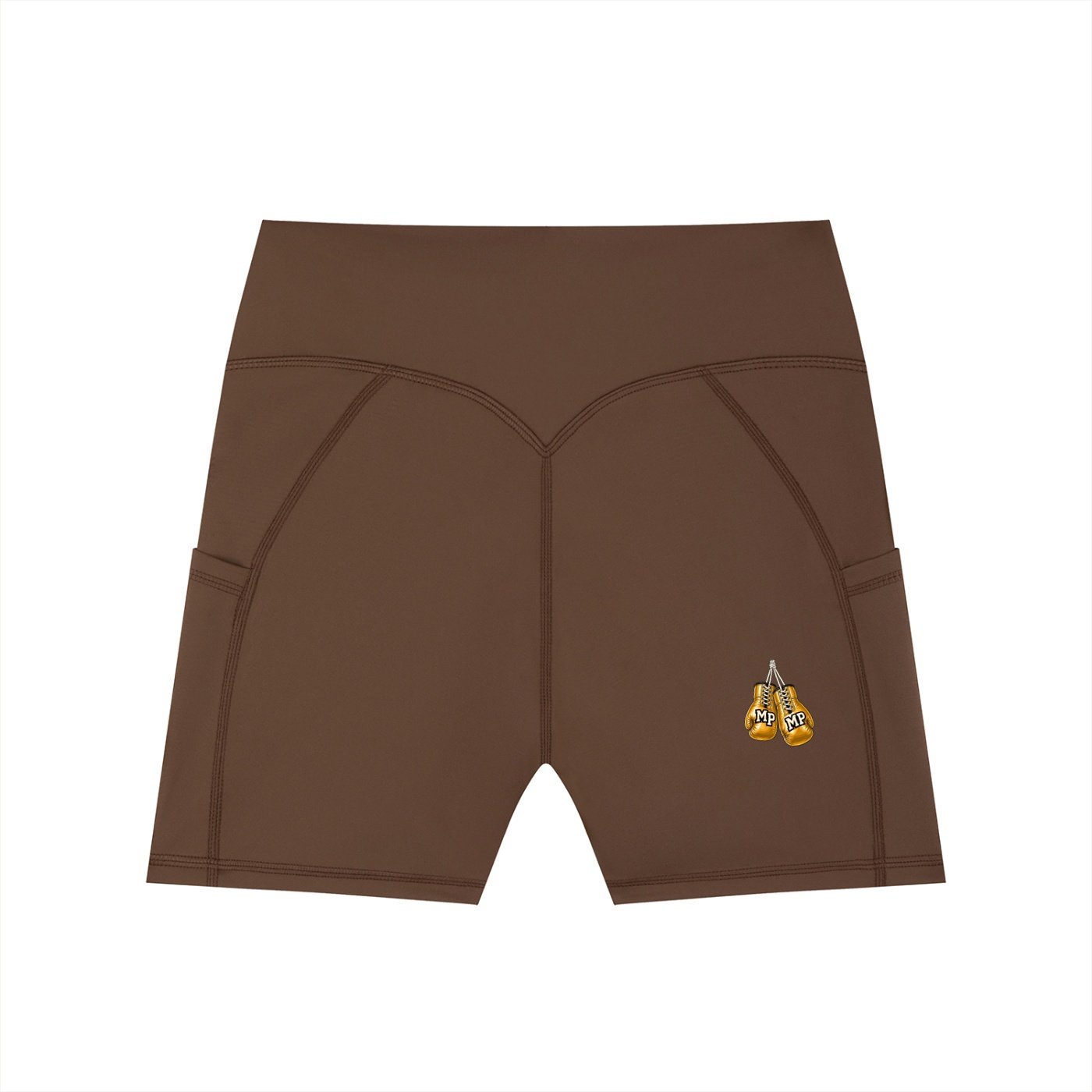 Women's High-Waisted Pocket Biker Shorts - Image 4