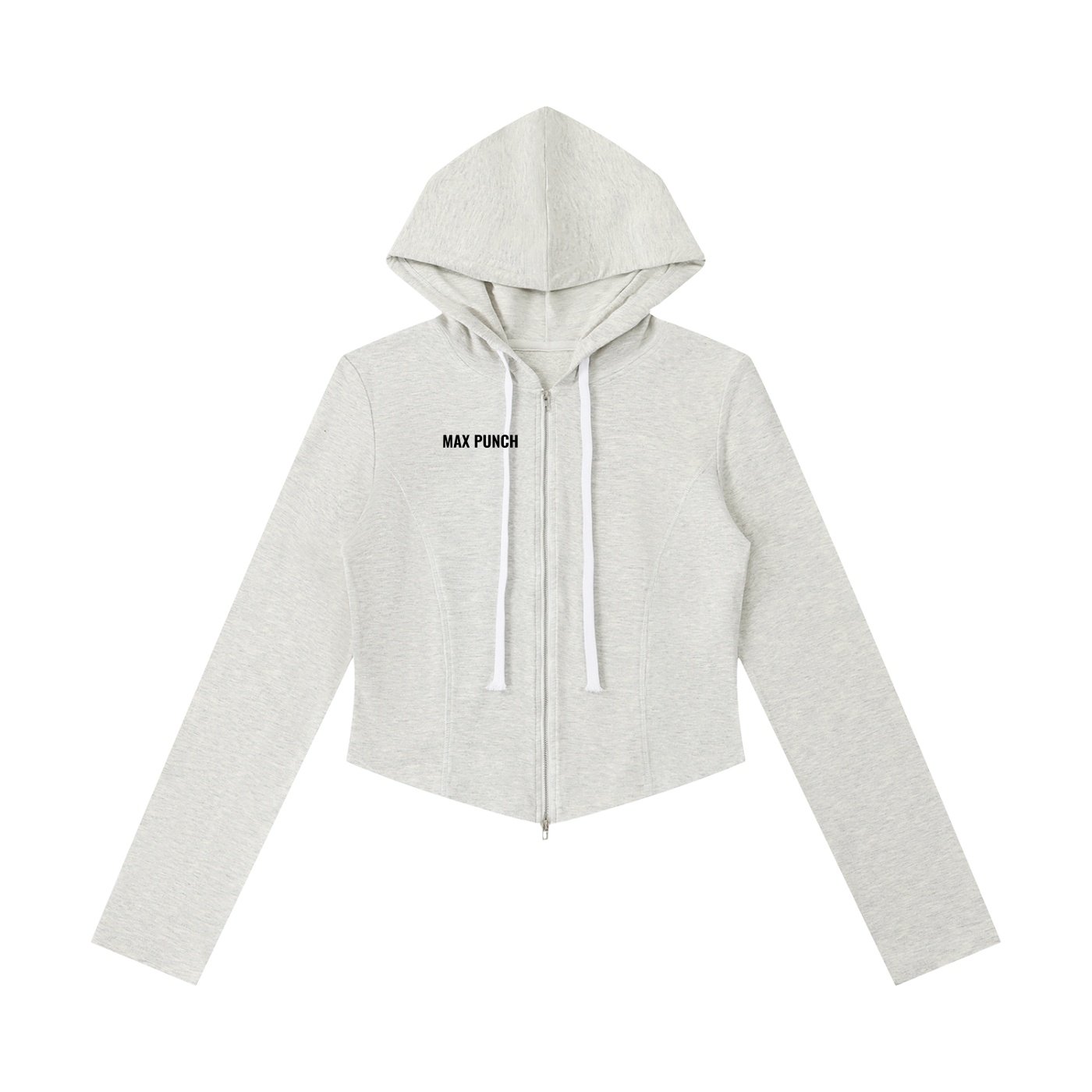 Women's Slim Cropped Full Zip Hoodie